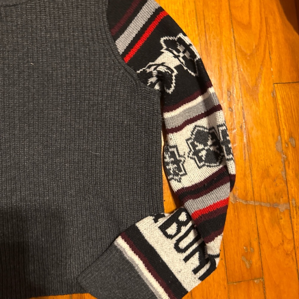 Rag & Bone Small Gray Patterned Sweater - image 7